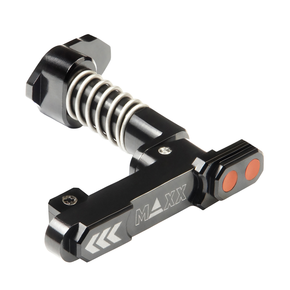 Maxx CNC Aluminum Advanced Magazine Release (Style B) (Black) 01