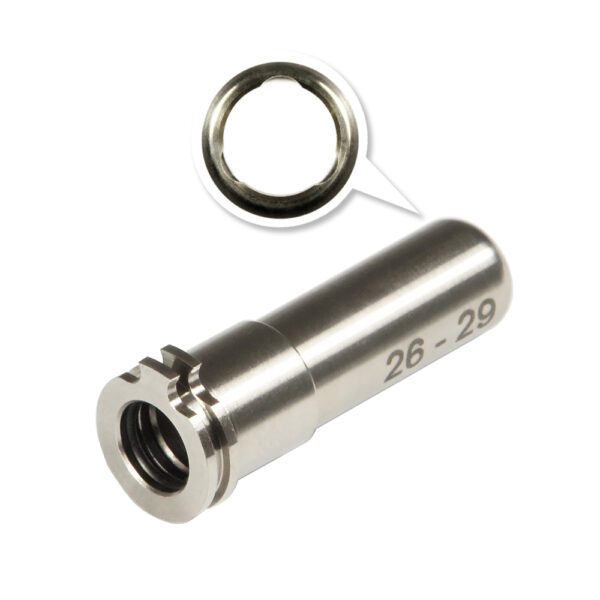 Nozzle Titanio Regulable CNC Doble O-ring (26mm-29mm) - Maxx